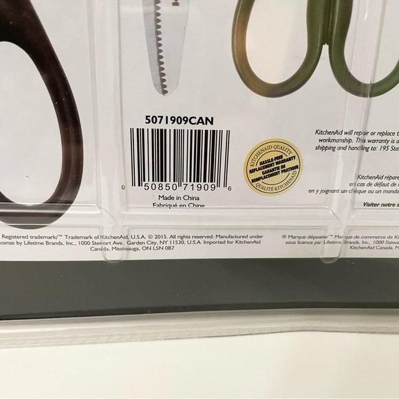 KitchenAid Multi-Color Shears Set All Purpose Utility Herb Snips Bent Scissors - Picture 9 of 12